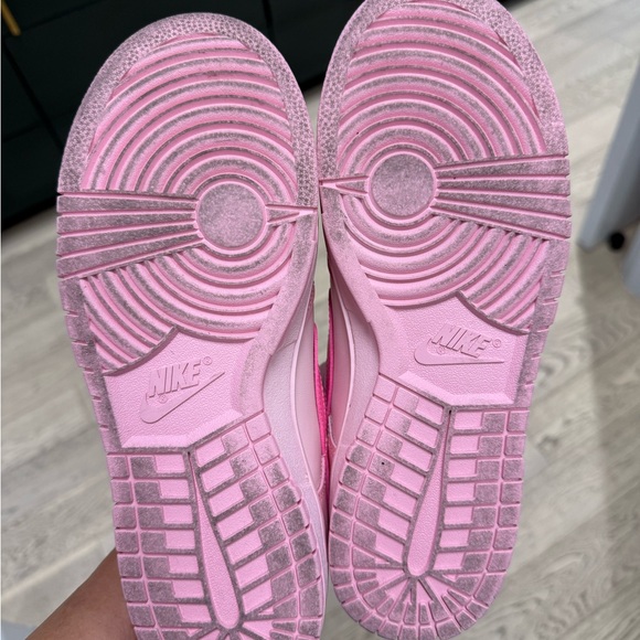 Nike Women's Dunk Low Triple Pink Sneakers - Picture 9 of 11